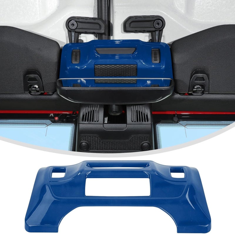 Linskip One-Touch Roof Panel Trim Compatible with 2024 2025 Jeep Wrangler JL 4XE & Gladiator JT, Overhead Feature Decor Cover for Jeep Wrangler Interior Accessories(Blue) - Image 1
